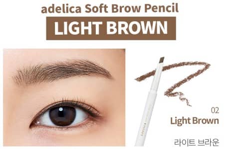 Аделика карандаш для бровей светло коричневый