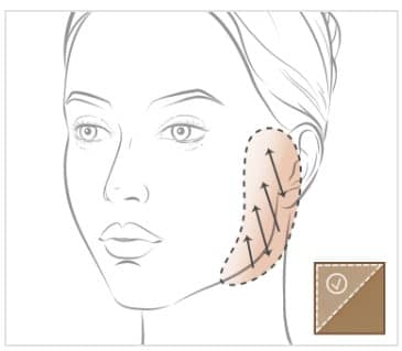 Затенение скул